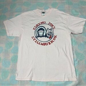 Vintage 90's Eskimo Joes Stillwater OK Light Pink